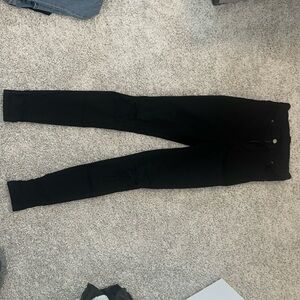 Dr. Denim Moxy Jean Black Ripped Knees